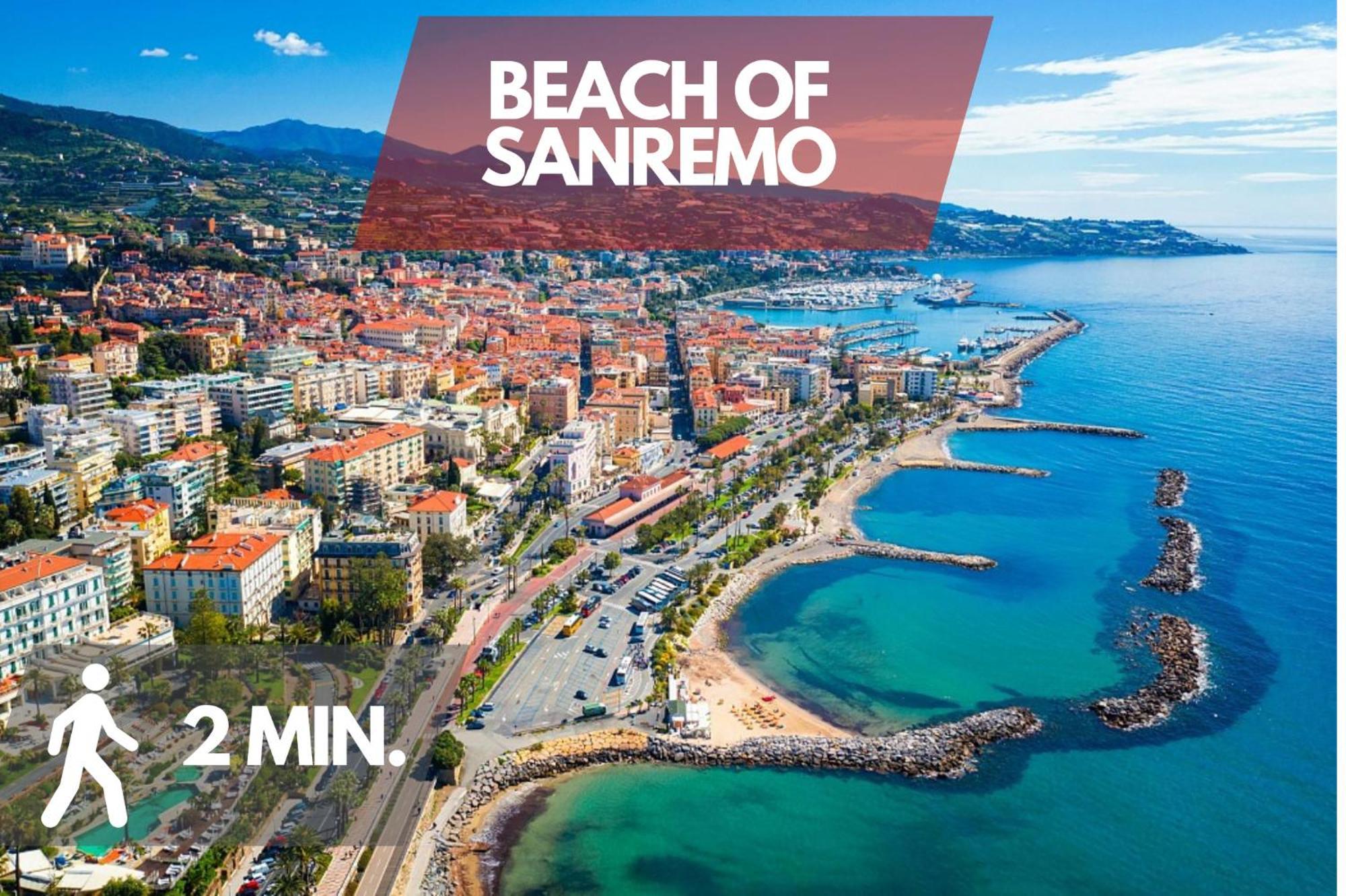 2 Min Walk To The Beach In The Centre Of Sanremo Exterior photo